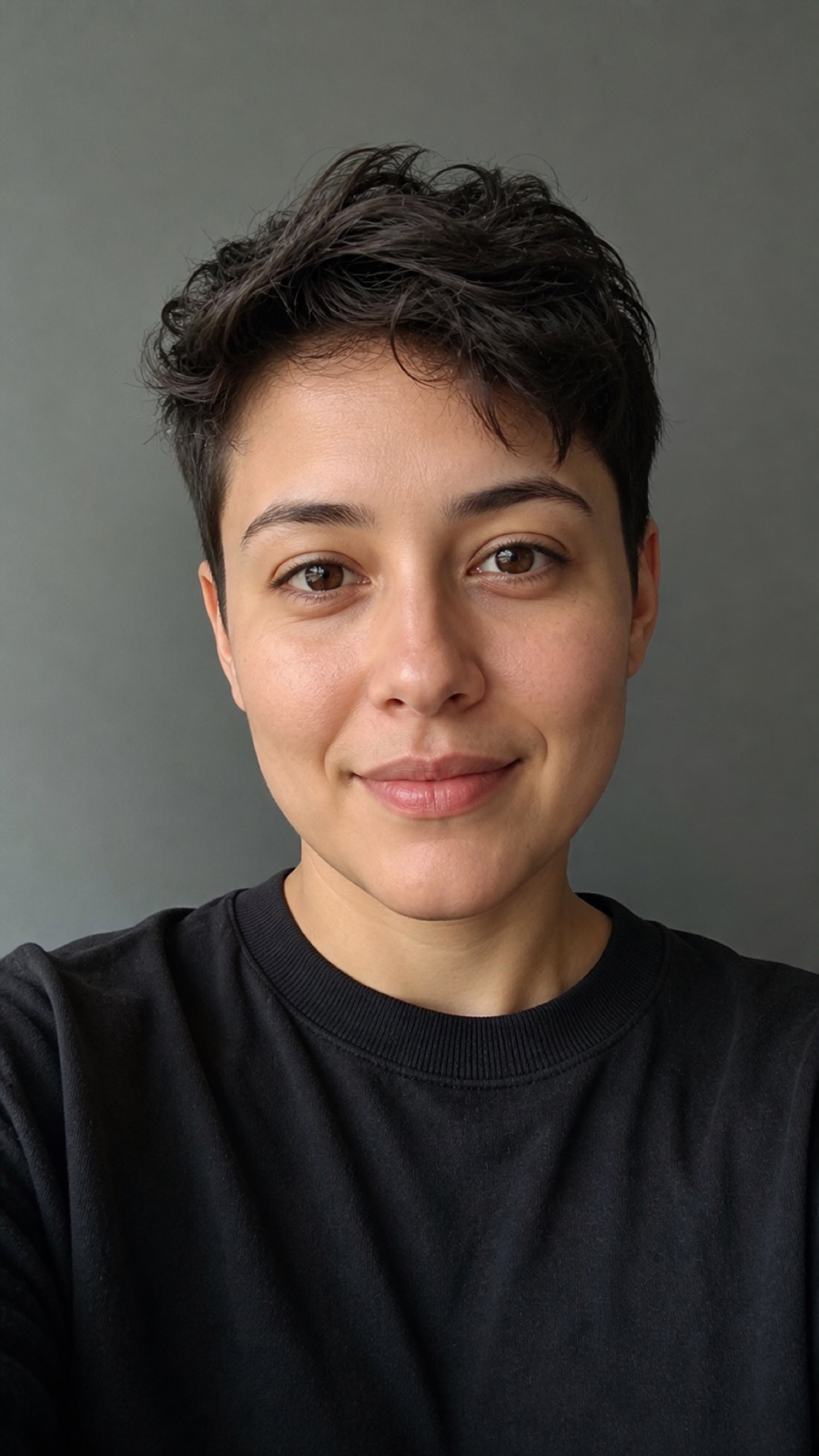 Original selfie before applying an effect